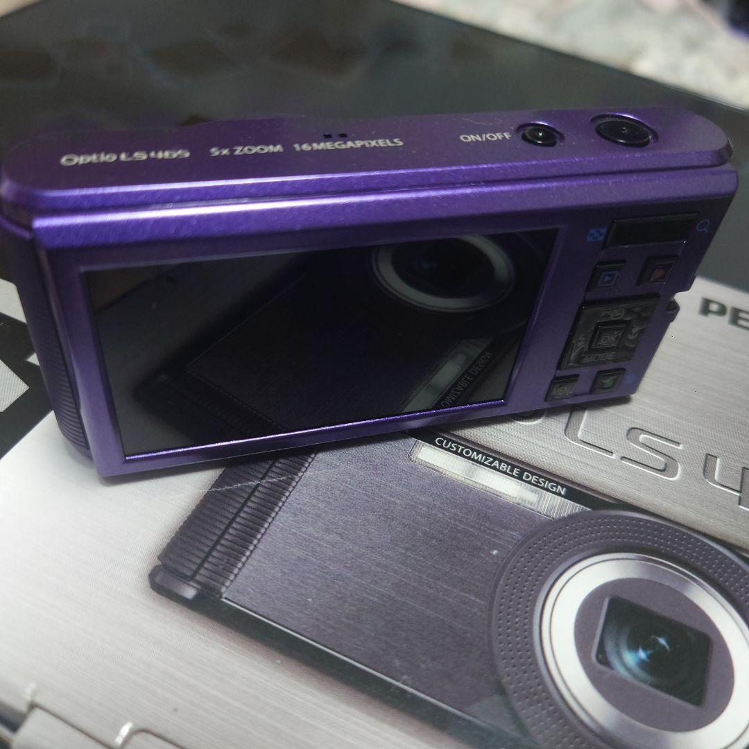 PENTAX Optio LS465 パープル 16MP 5倍ズーム 新品未使用