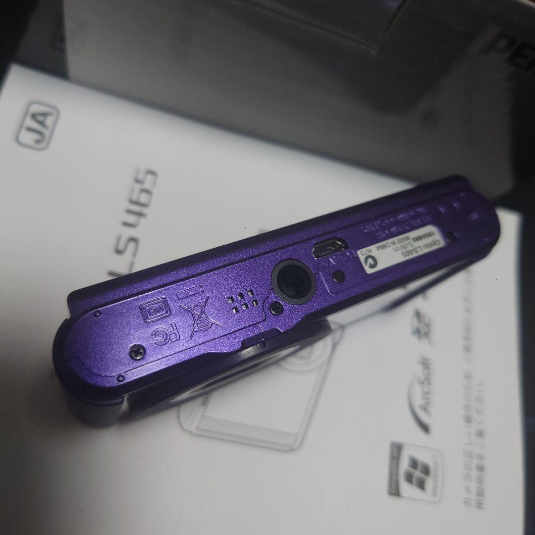 PENTAX Optio LS465 パープル 16MP 5倍ズーム 新品未使用