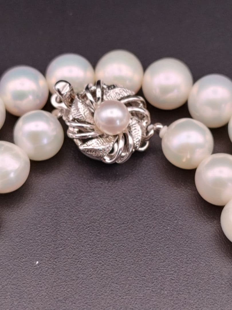 本真珠 パールネックレス ホワイト silver925 シルバー925