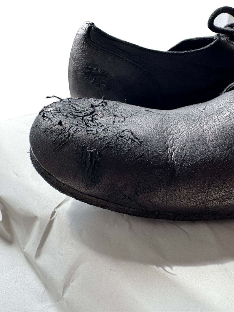 u*n様 ヨウジヤマモト 22AW HE-E02-760 ダメージド ゴートレザ