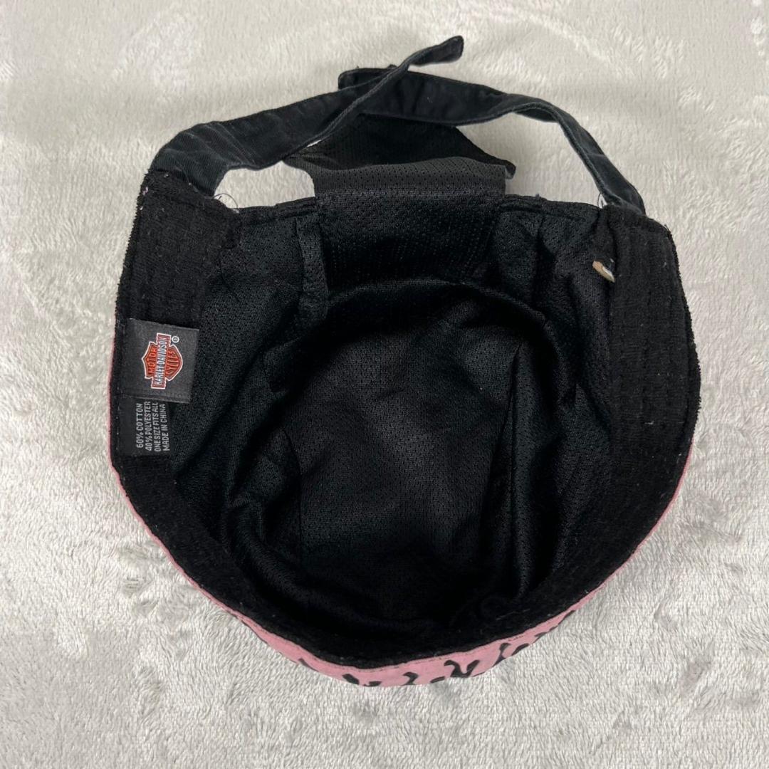 レア ハーレーダビッドソン ビンテージ スカルキャップ ドゥーラグ ブラック