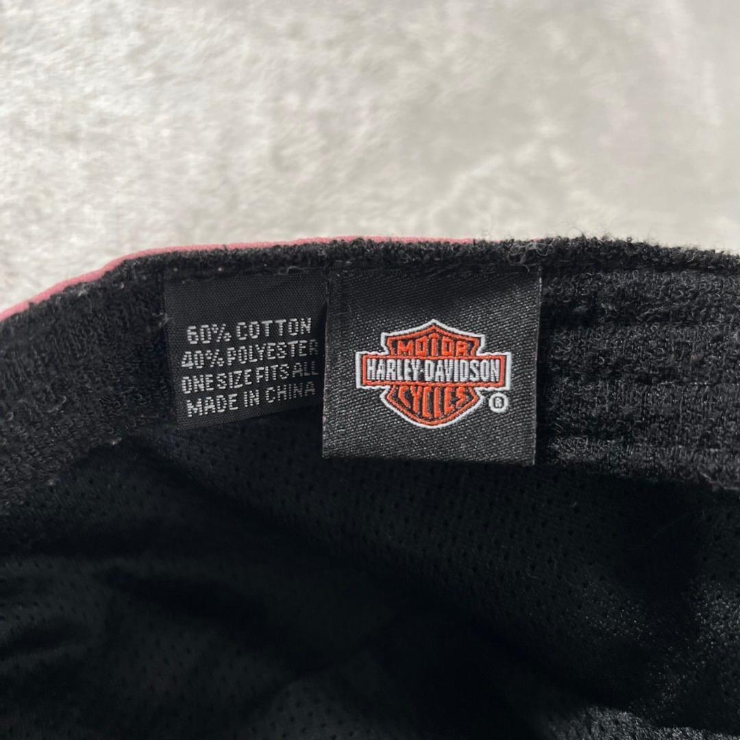 レア ハーレーダビッドソン ビンテージ スカルキャップ ドゥーラグ ブラック