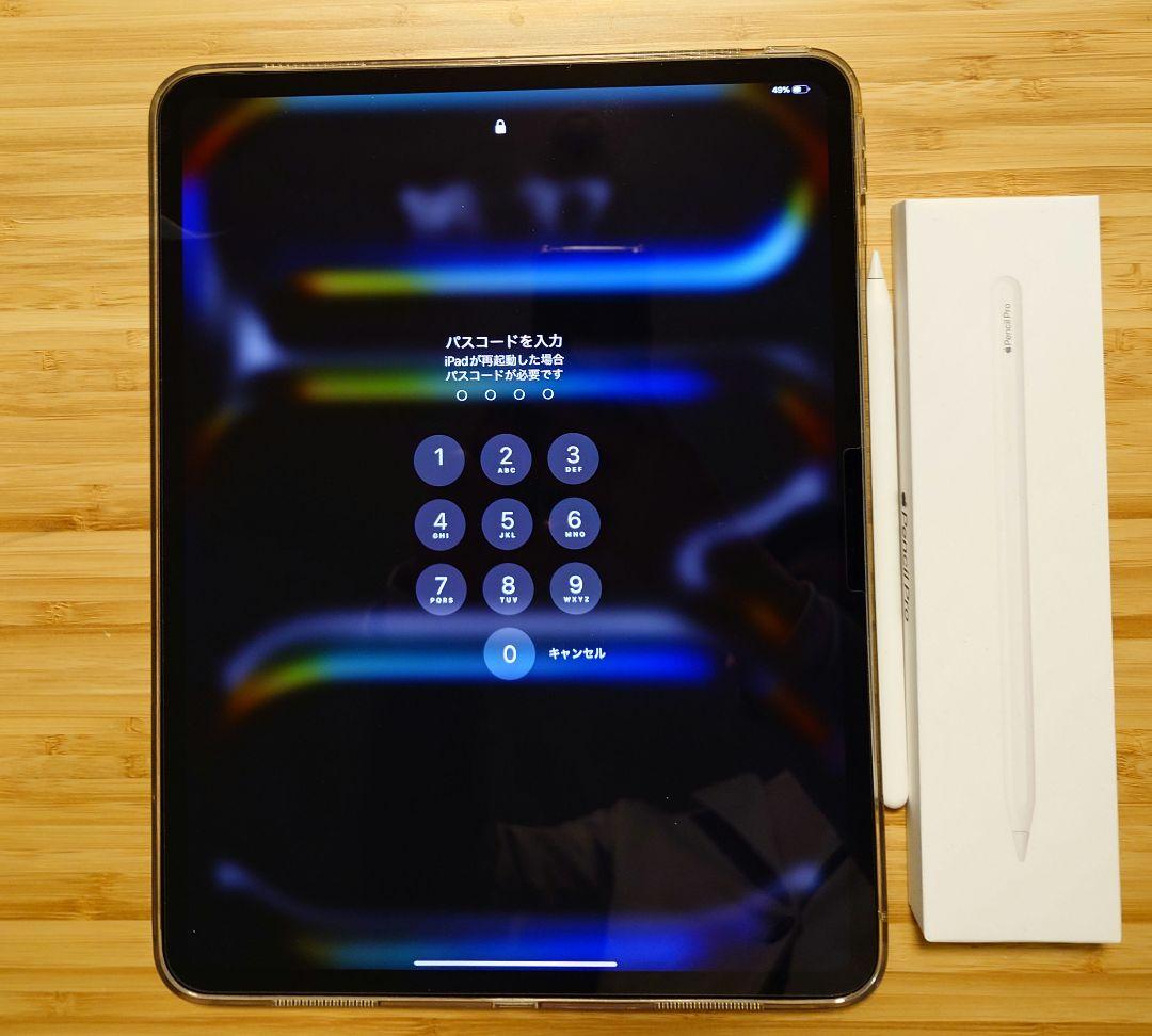 【おくおく】iPadProM4 13インチ512GB黒+PencilPro