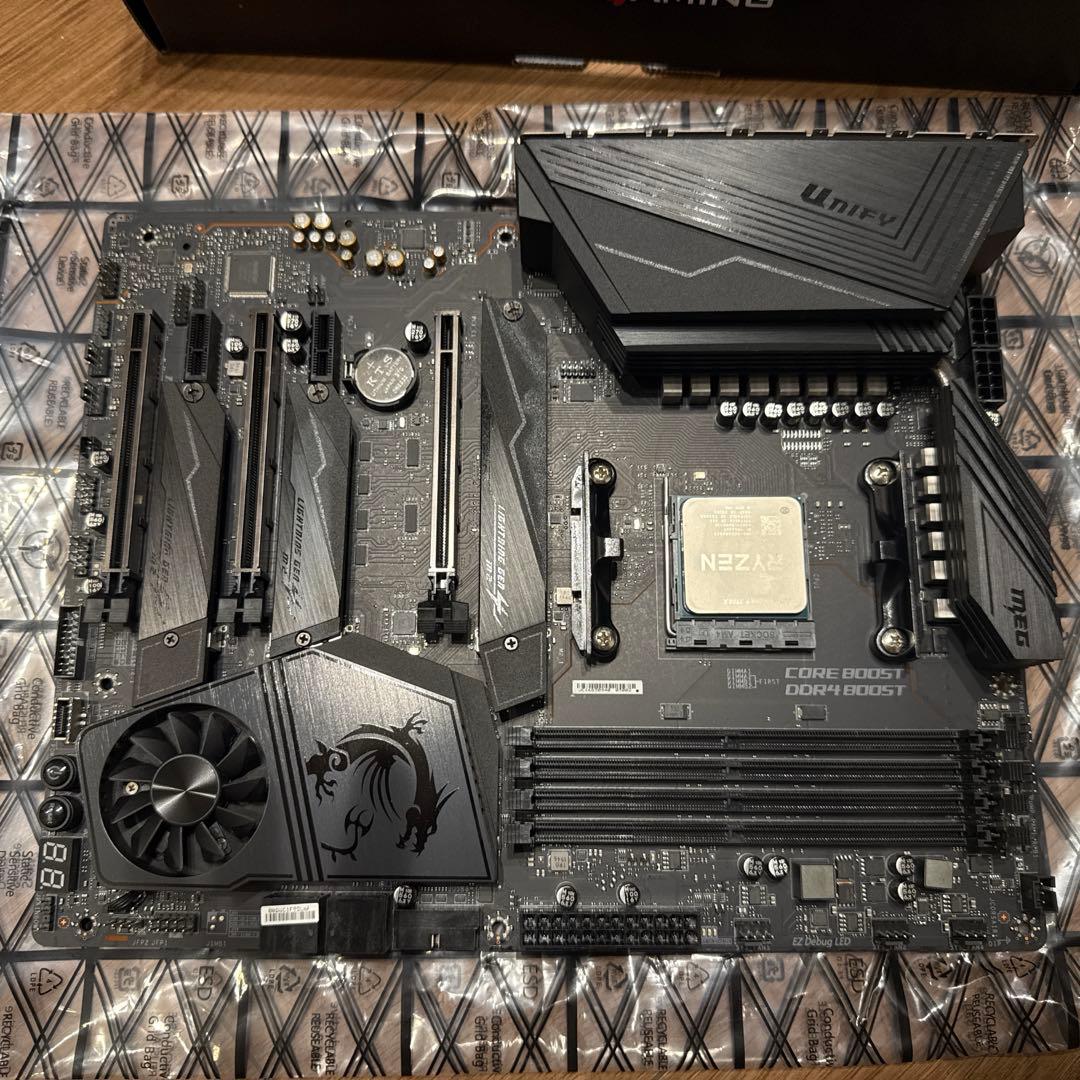 MSI MEG X570 UNIFY マザーボード CPU 9 3900x