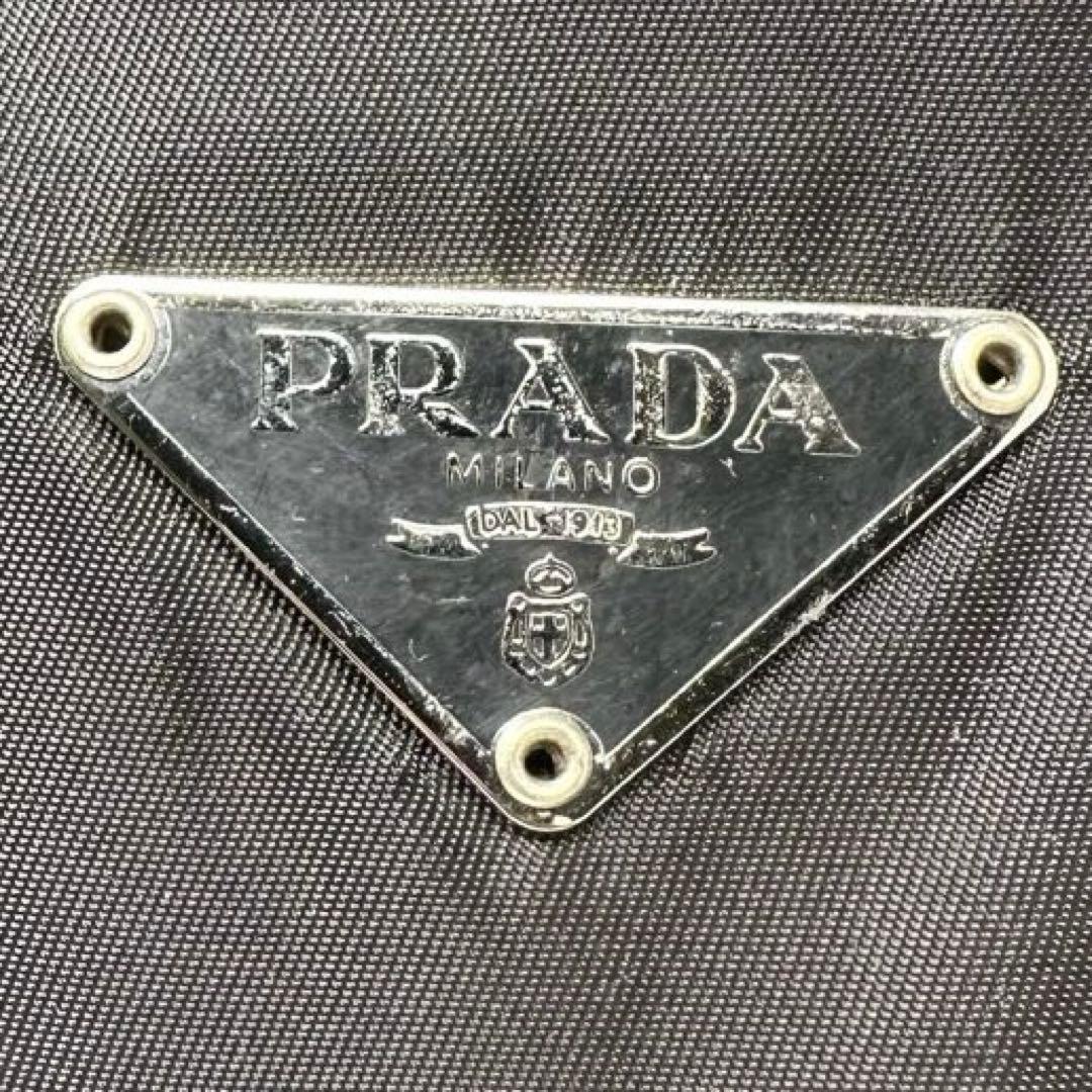 雪見だいふく様 PRADA プラダ ボストンバッグ ナイロン レザー ブラック