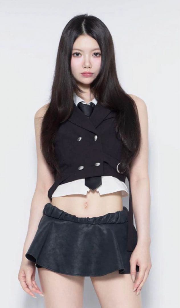 theredthread S ring tailored vest ブラック