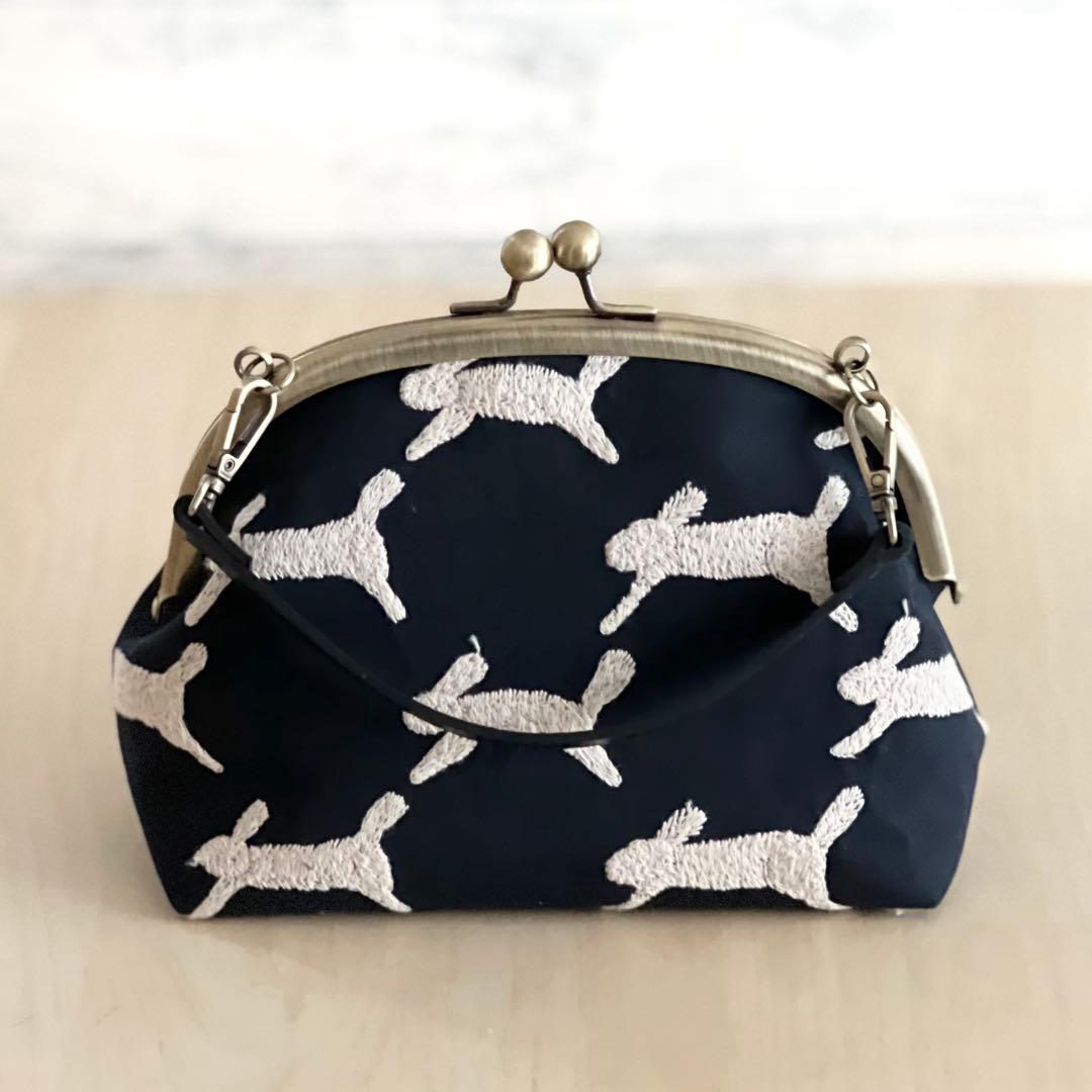 オーダー　runrunrun がま口ショルダーバッグ