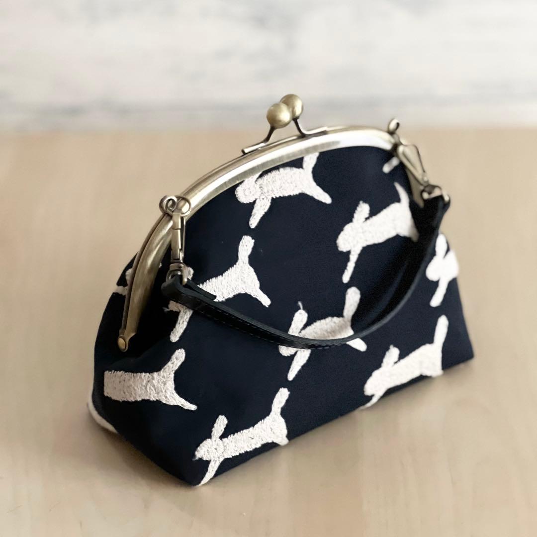 オーダー　runrunrun がま口ショルダーバッグ