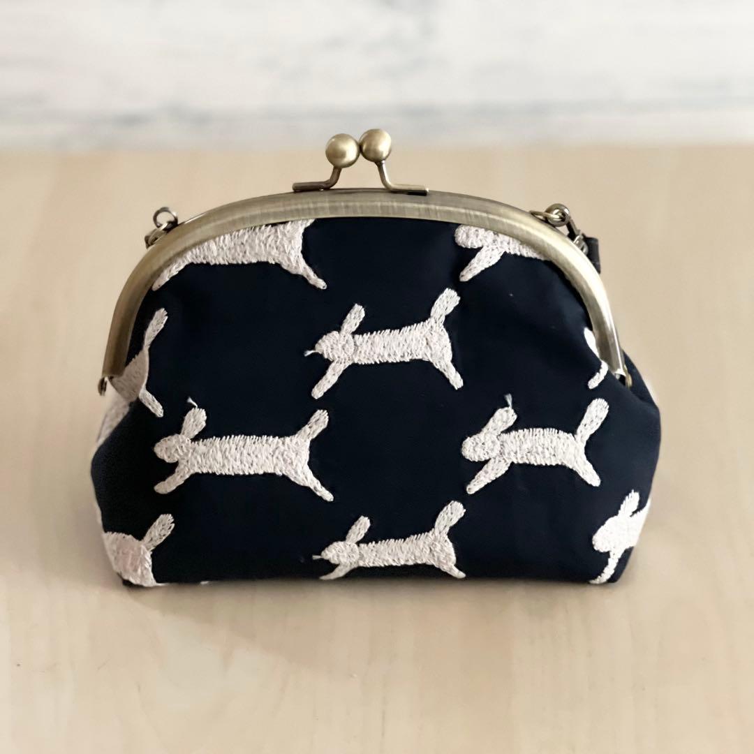 オーダー　runrunrun がま口ショルダーバッグ