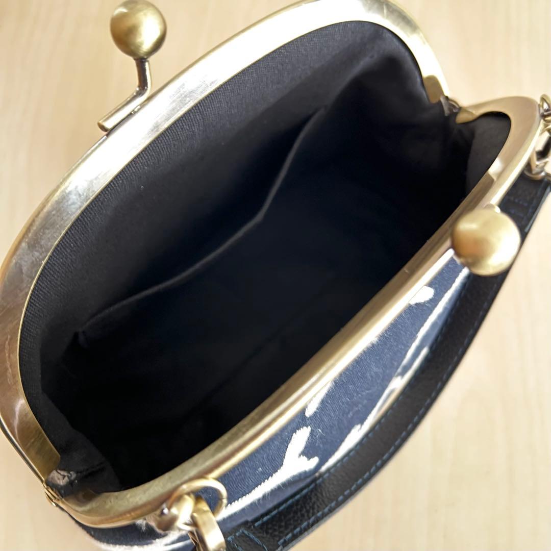 オーダー　runrunrun がま口ショルダーバッグ