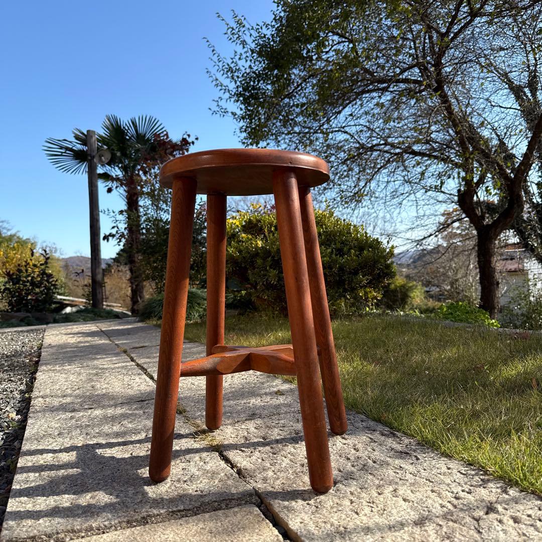 レトロ　木製　スツール　インテリア　腰掛け