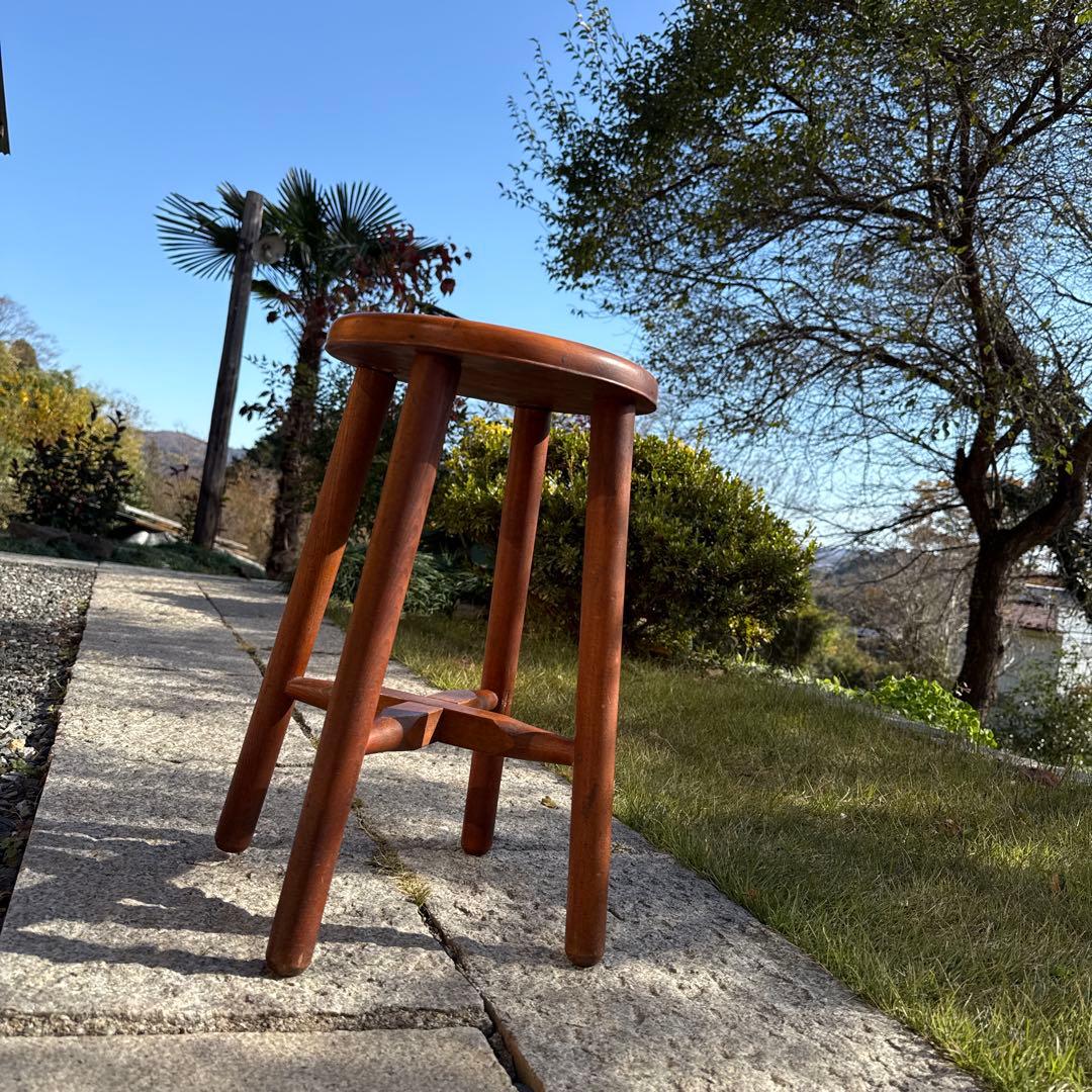 レトロ　木製　スツール　インテリア　腰掛け