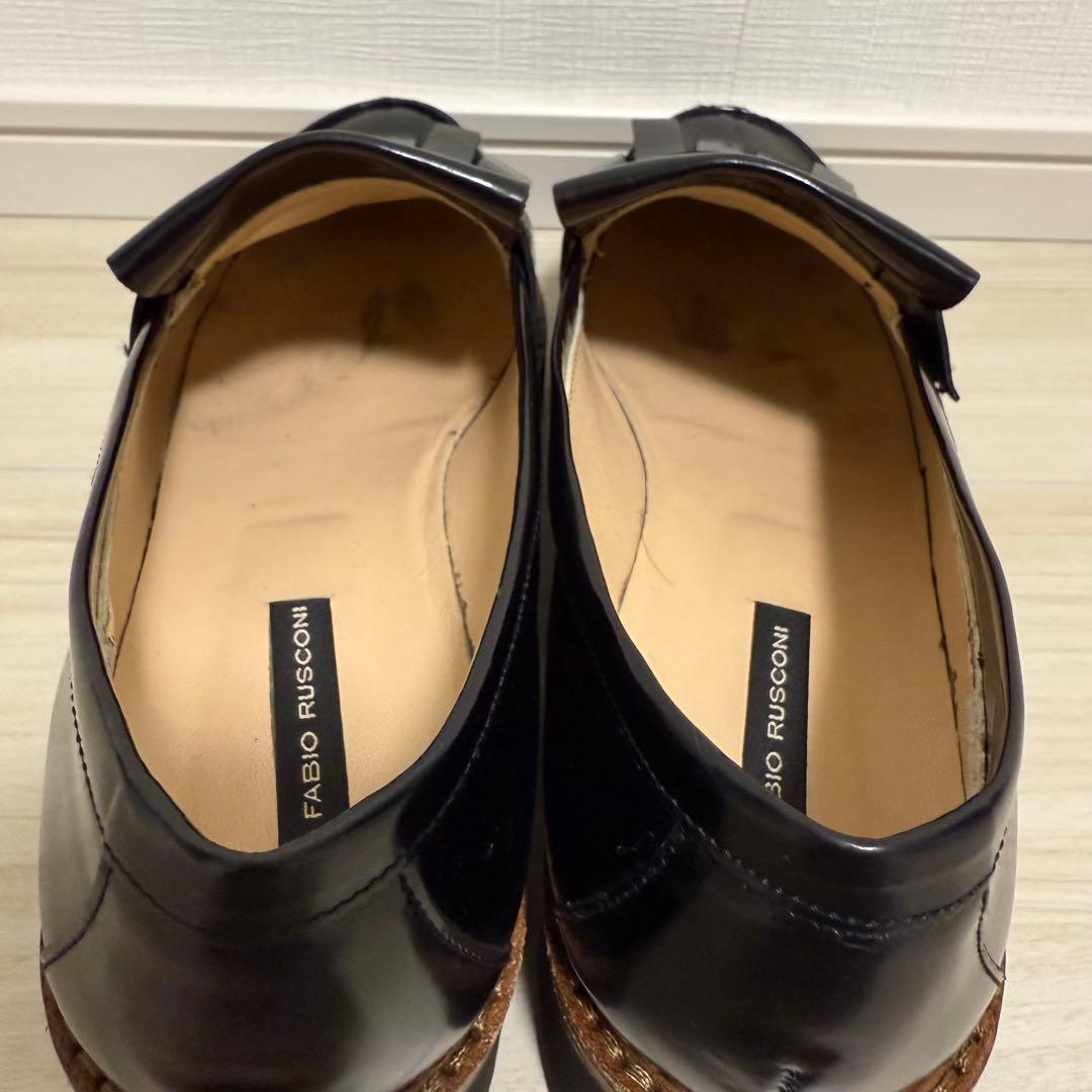 【大幅値下げ！】FABIO RUSCONI タンクソールキルト付きローファー