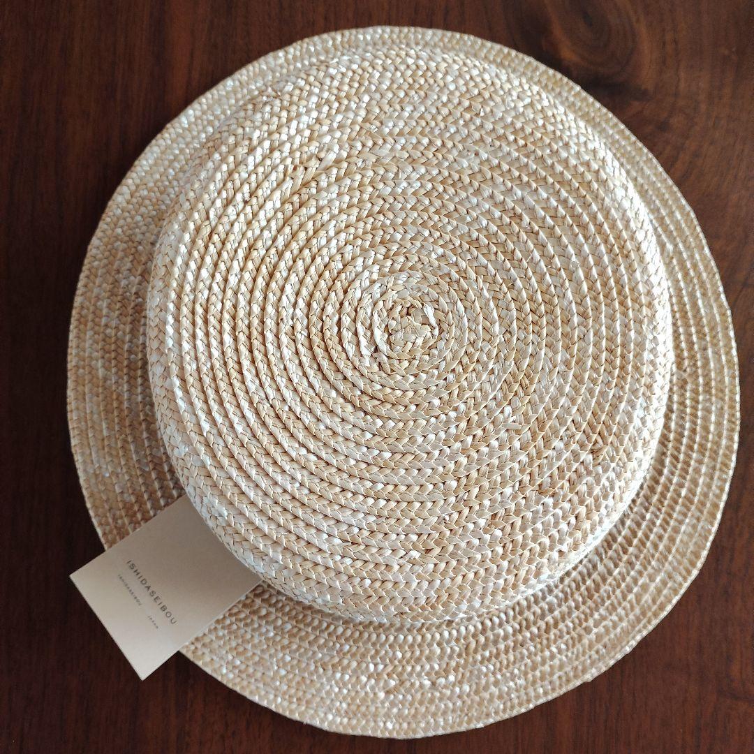 ISHIDASEIBOU 石田製帽　ストローハット　キャノチェ　カンカン帽