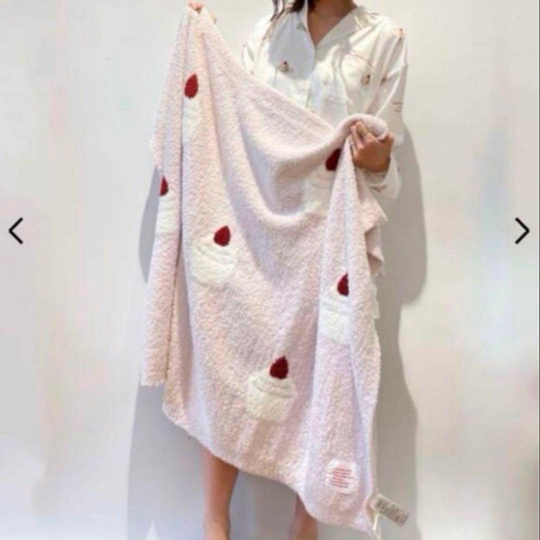 ジェラートピケ スイーツ ショートケーキ ブランケット パリヤ 苺