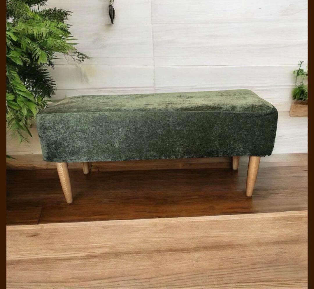 ビーカンパニー　ダイニングチェア　ベルベットグリーン