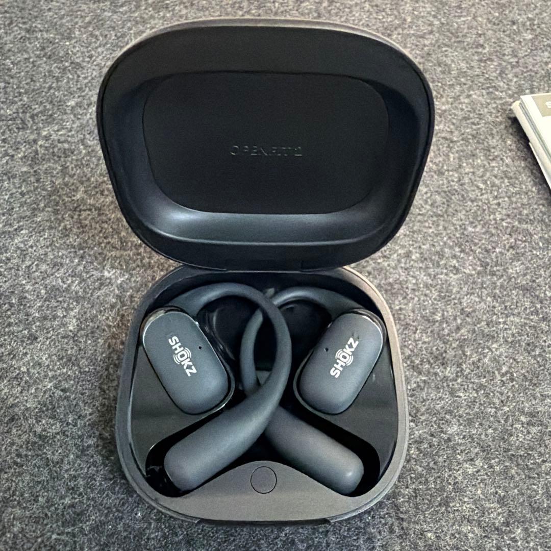 SHOKZ OPENFIT 2 ワイヤレスイヤホン ブラック