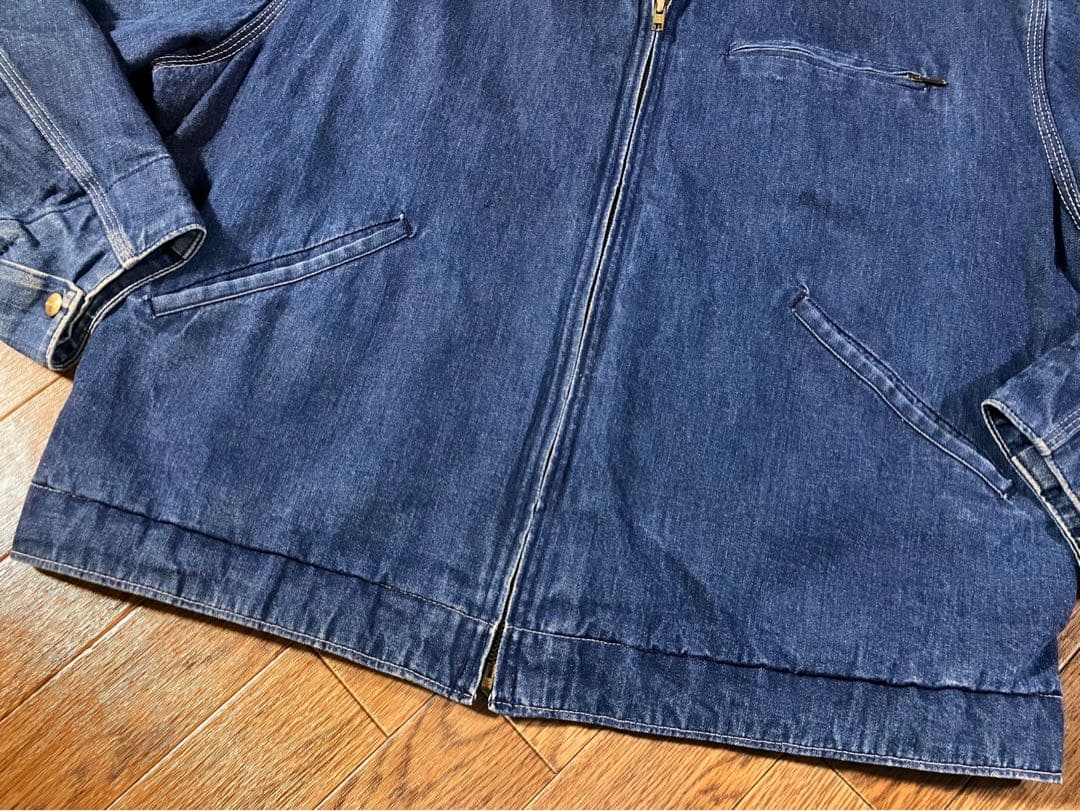 【極上】80s カーハート デトロイトジャケット 8QL J デニム 44(L)