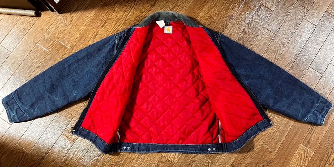 【極上】80s カーハート デトロイトジャケット 8QL J デニム 44(L)
