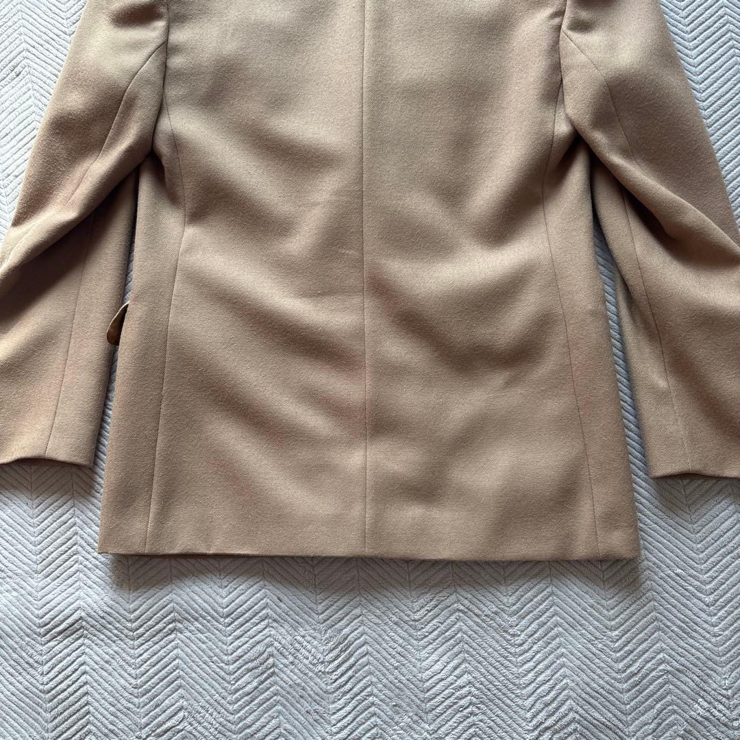 豚桜テーラードXL ダブルブレスト　ホースロゴ　ベージュ