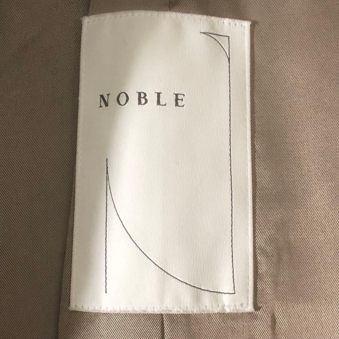 ノーブル MTRカラーレスジップショートコート カシミヤ ベージュ