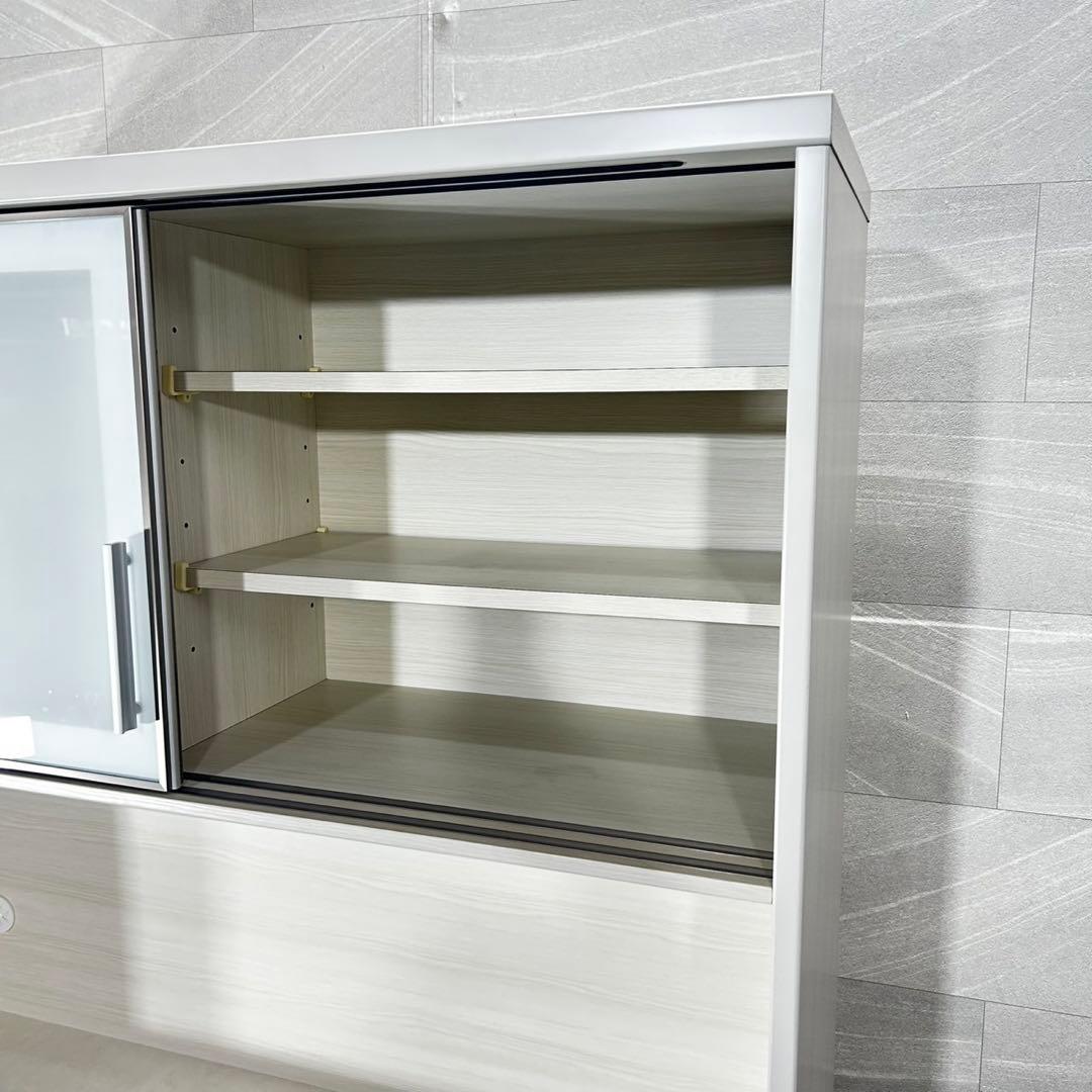 ニトリ 食器棚 幅120cm シンプル キッチンボード 収納 格安 d4852