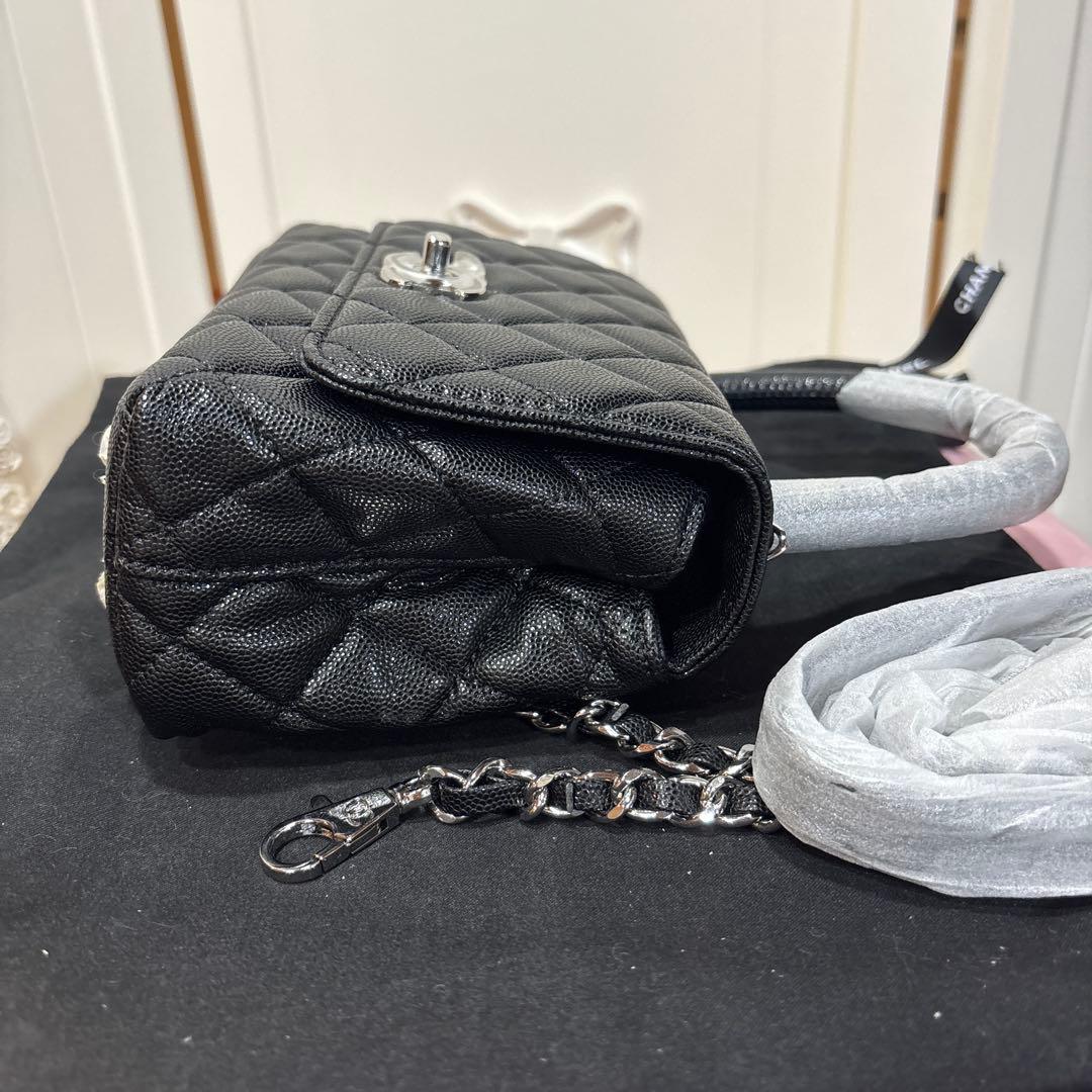 CHANELココハンドルノベルティシルバー金具新品未使用黒