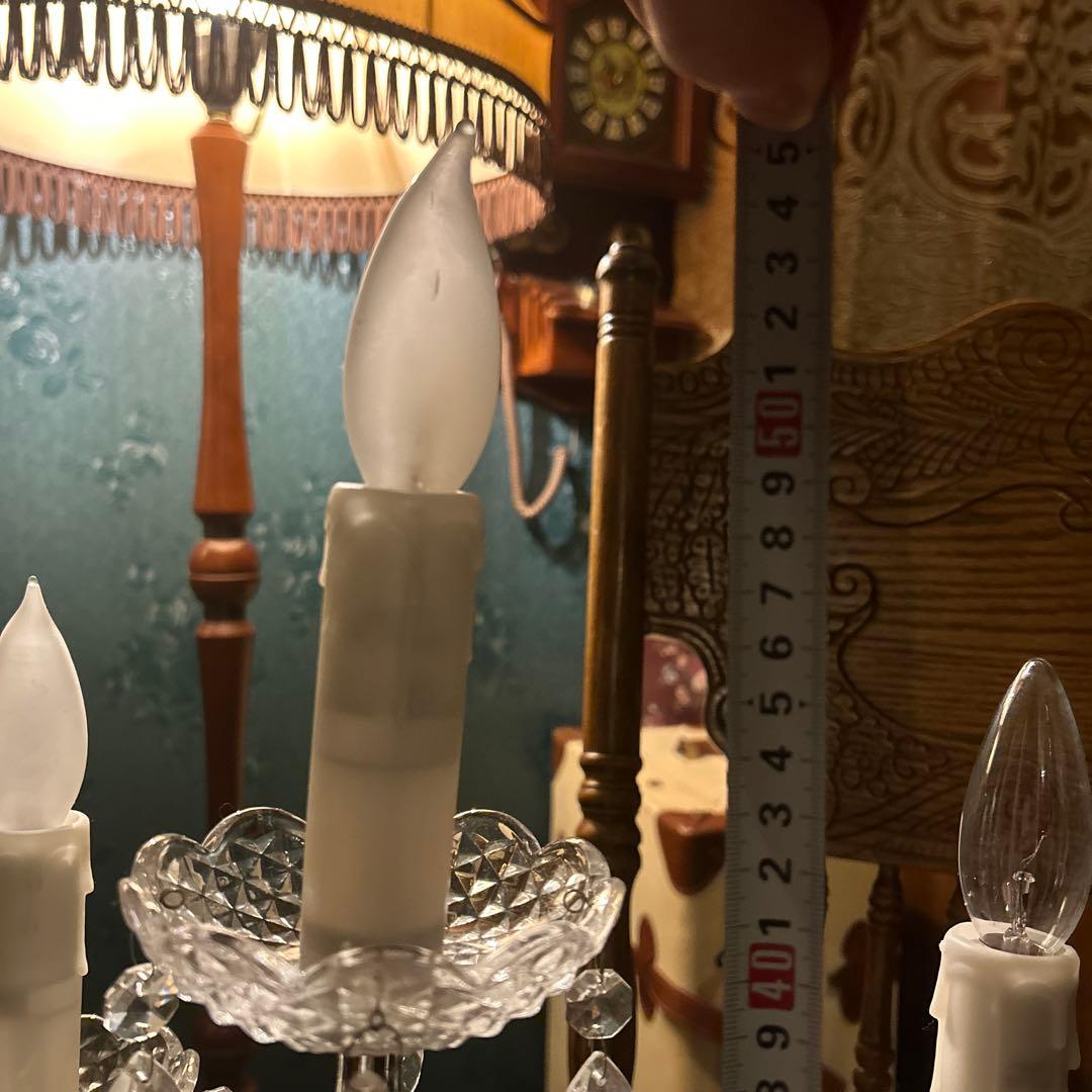 アンティークライト　タッチセンサーライト5灯　キャンドル型ライト　シャンデリア