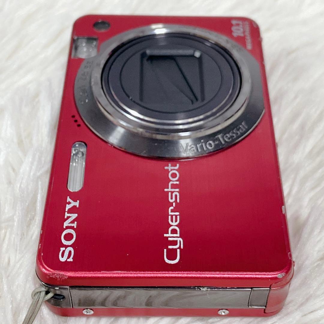 【極美品】 SONY ソニー DSC-W170 デジカメ バッテリー レッド