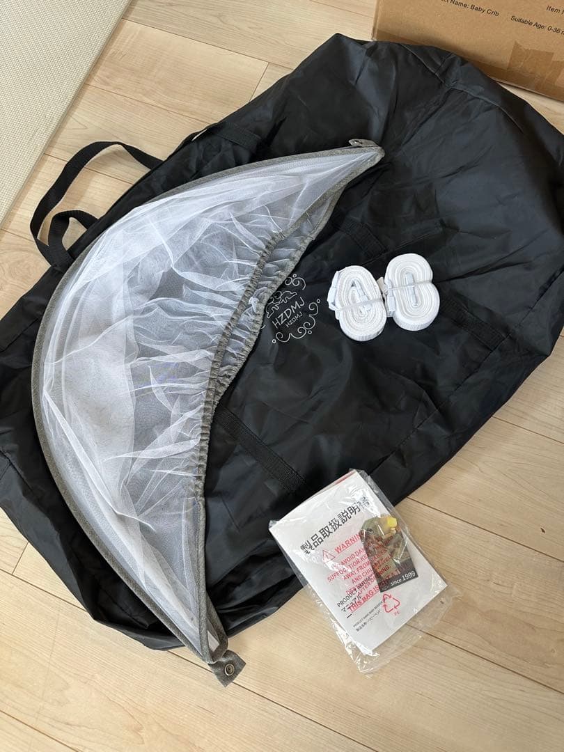 美品限定値下げ！ベビーベッド グレー