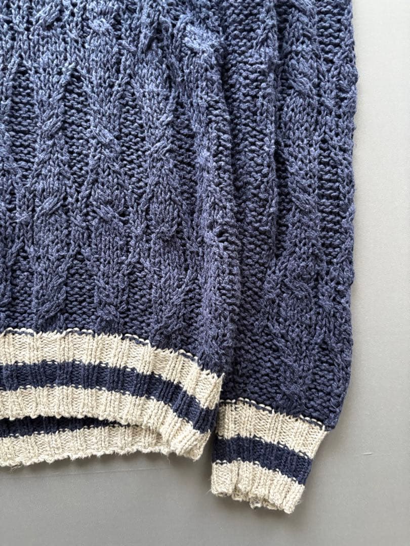 Drumohr / コットン リネン チルデンニット