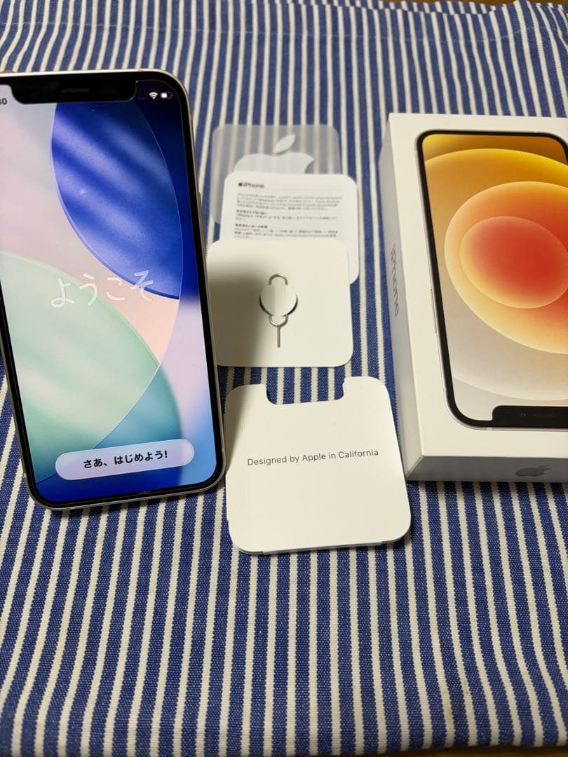 iPhone 12 mini ホワイト 本体　64GB SIMロック au