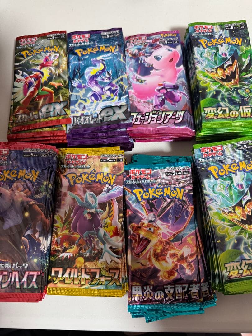 お*す様 ポケカ　未開封パック　まとめ売り　158パック　フュージョンアーツなど