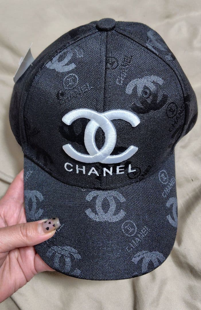 ♡CHANEL♡ ロゴ入りブラックキャップ✨新品✨