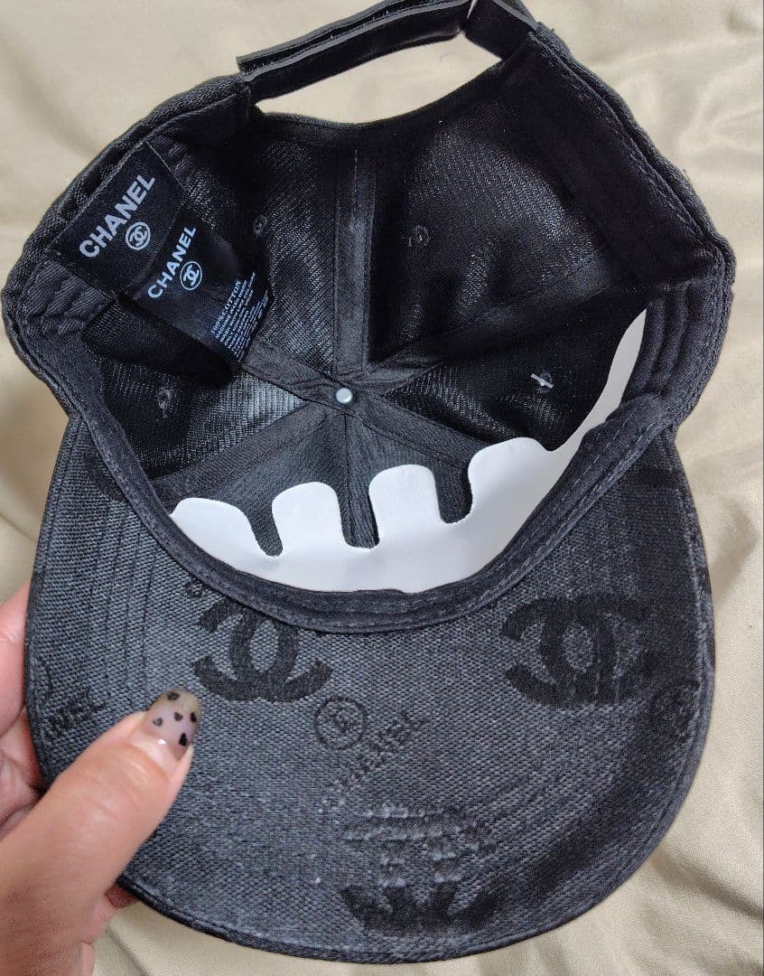 ♡CHANEL♡ ロゴ入りブラックキャップ✨新品✨