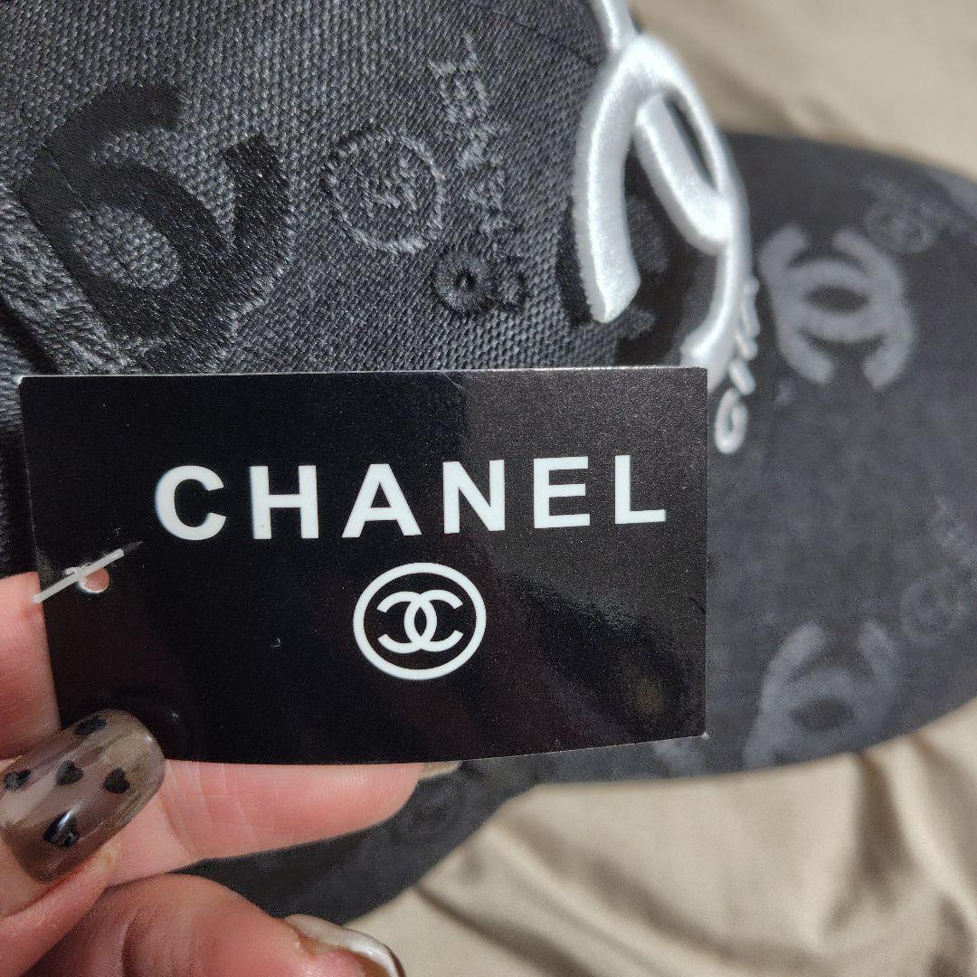 ♡CHANEL♡ ロゴ入りブラックキャップ✨新品✨