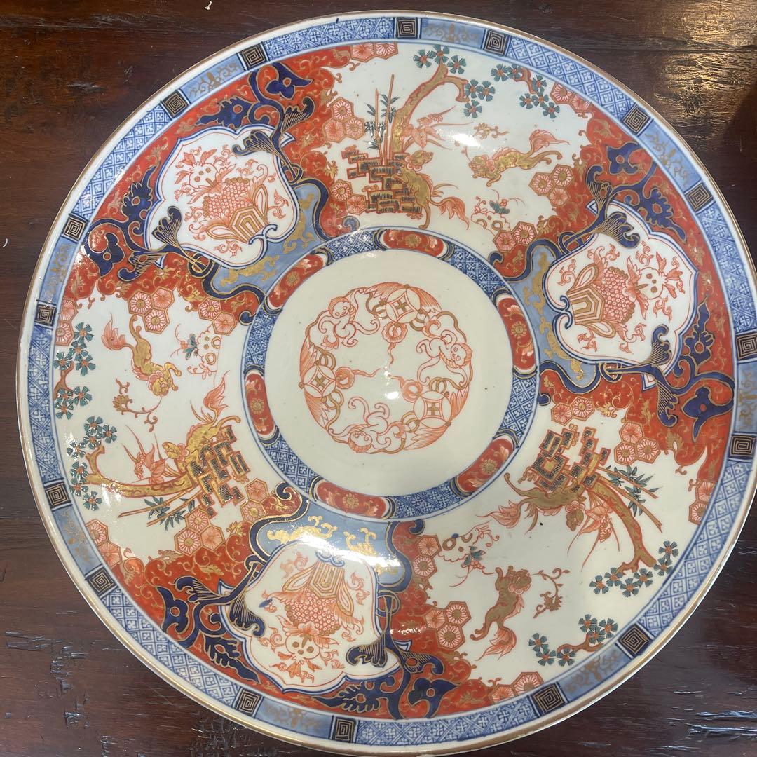 明治時代　古伊万里　金襴手　大皿