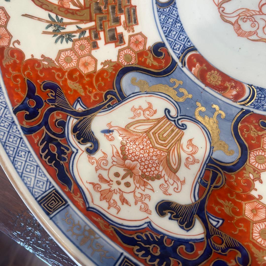 明治時代　古伊万里　金襴手　大皿