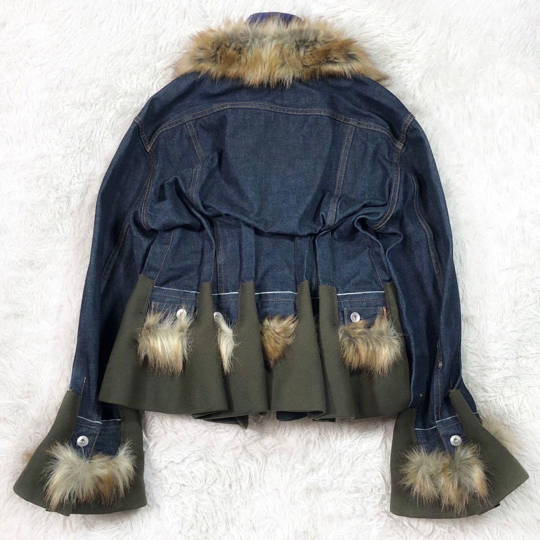 sacai ドッキング レイヤード デニムジャケット Gジャン ブルゾン