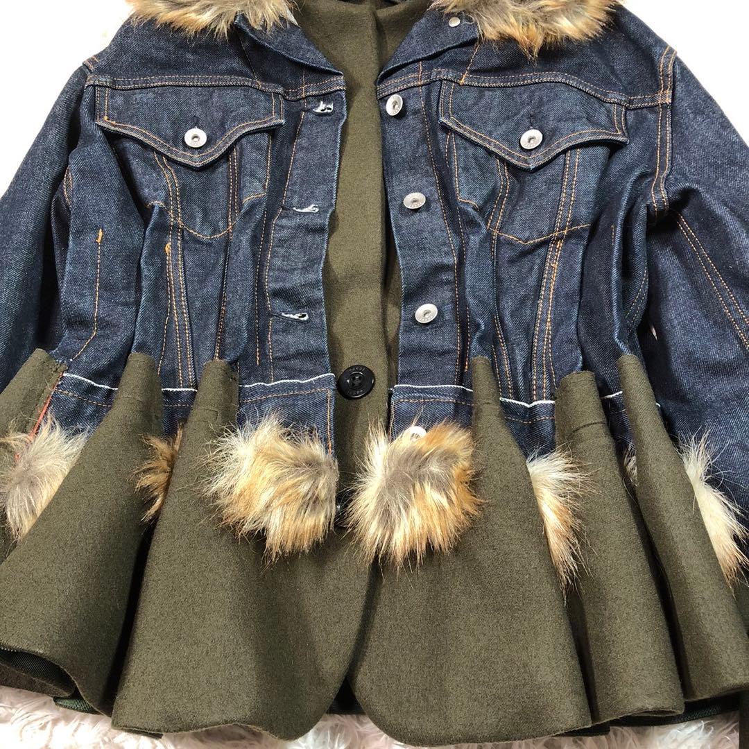 sacai ドッキング レイヤード デニムジャケット Gジャン ブルゾン