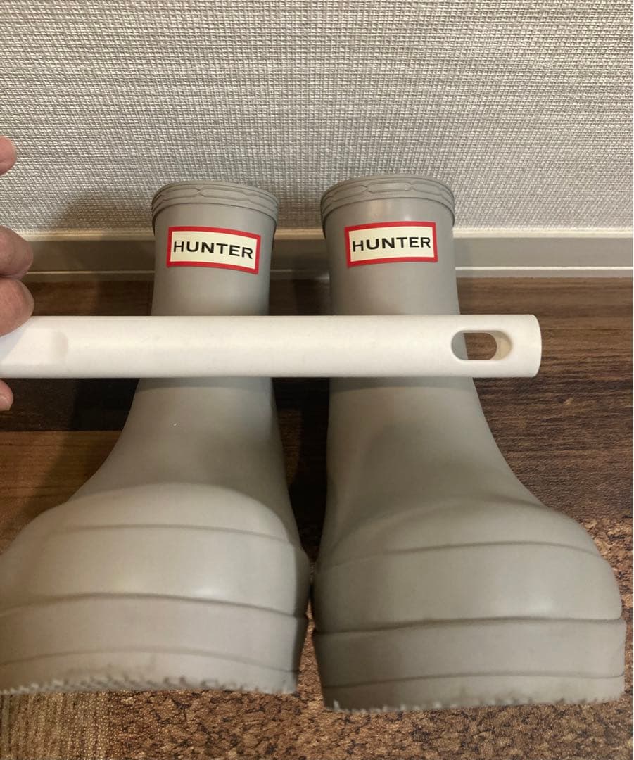 新品　ハンター　レインブーツ　スノーブーツ　オフホワイト　26㎝