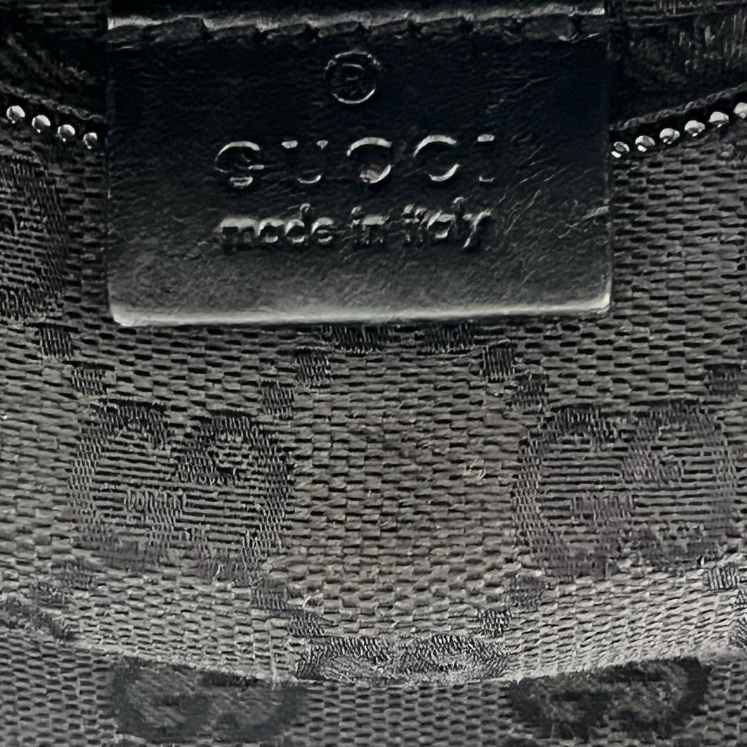 【大人気】グッチGUCCI GG柄ボディバッグ 斜めがけショルダーバッグ 黒