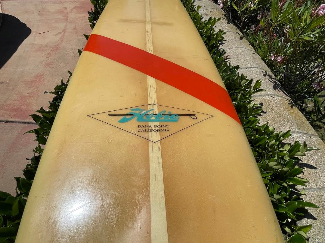 激レア◇60'sビンテージ◇HOBIEホビー ロングボード◇9'8 ウッドフィン