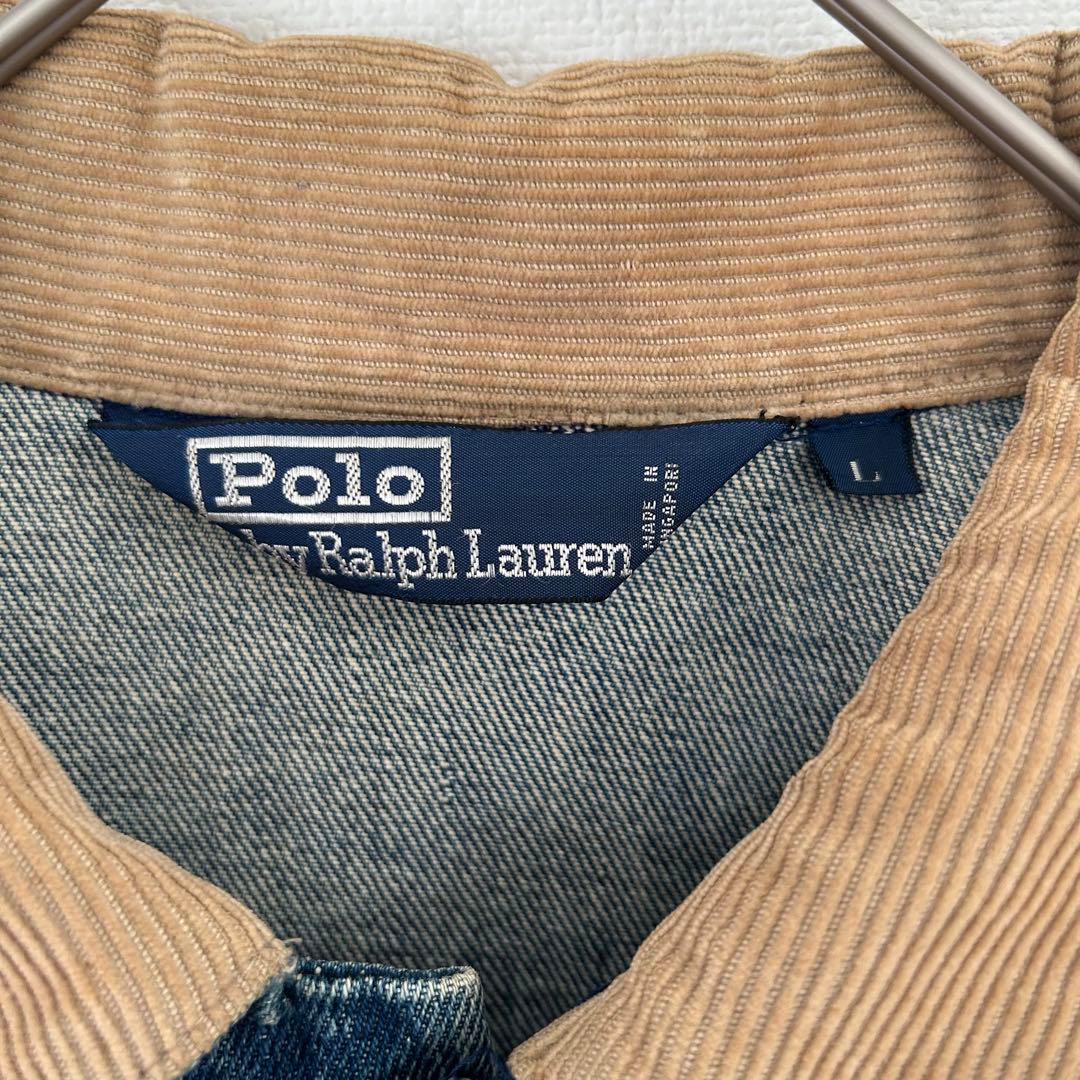 【スペシャル】ラルフローレン　デニムジャケット　セカンド　90s 三角タグ　L