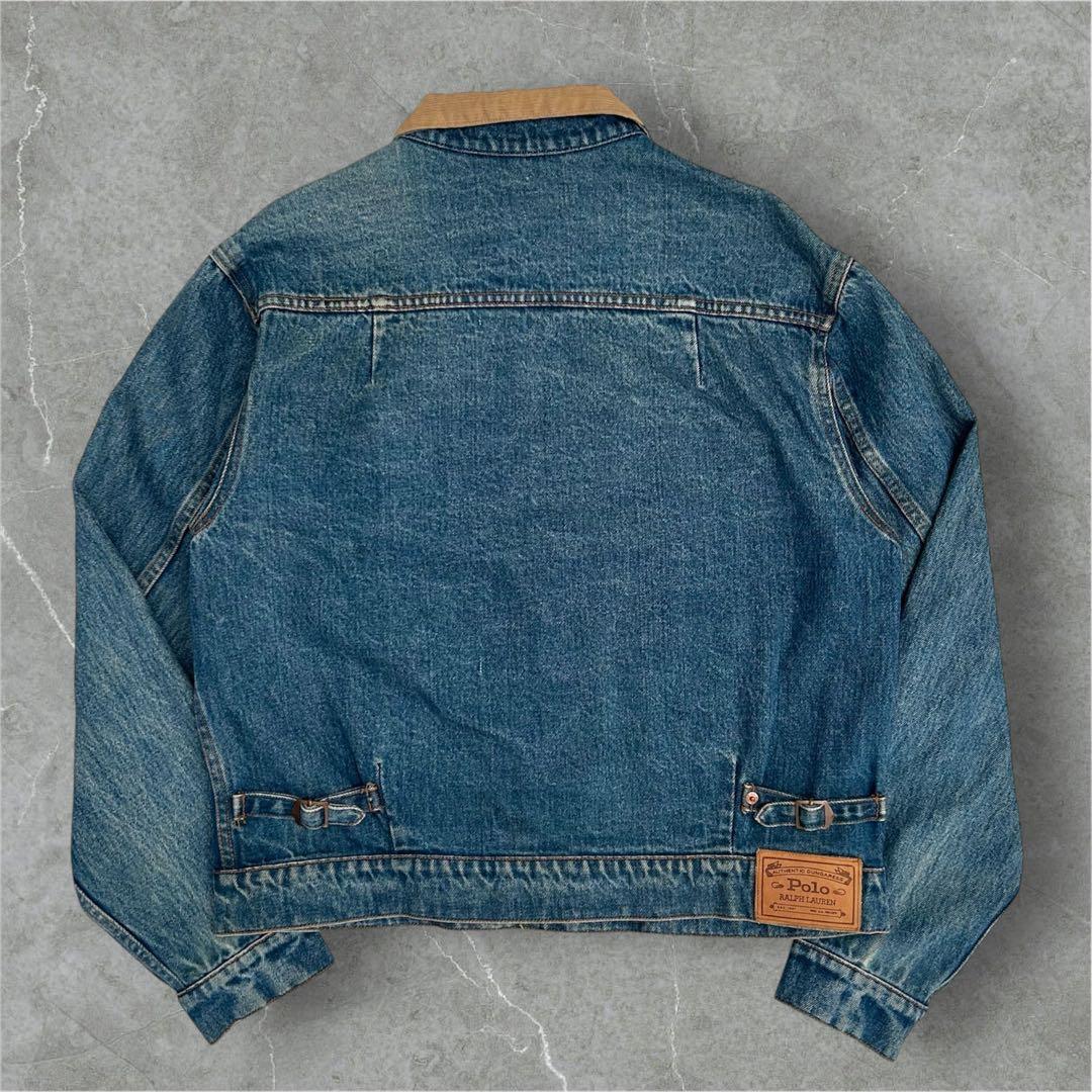 【スペシャル】ラルフローレン　デニムジャケット　セカンド　90s 三角タグ　L