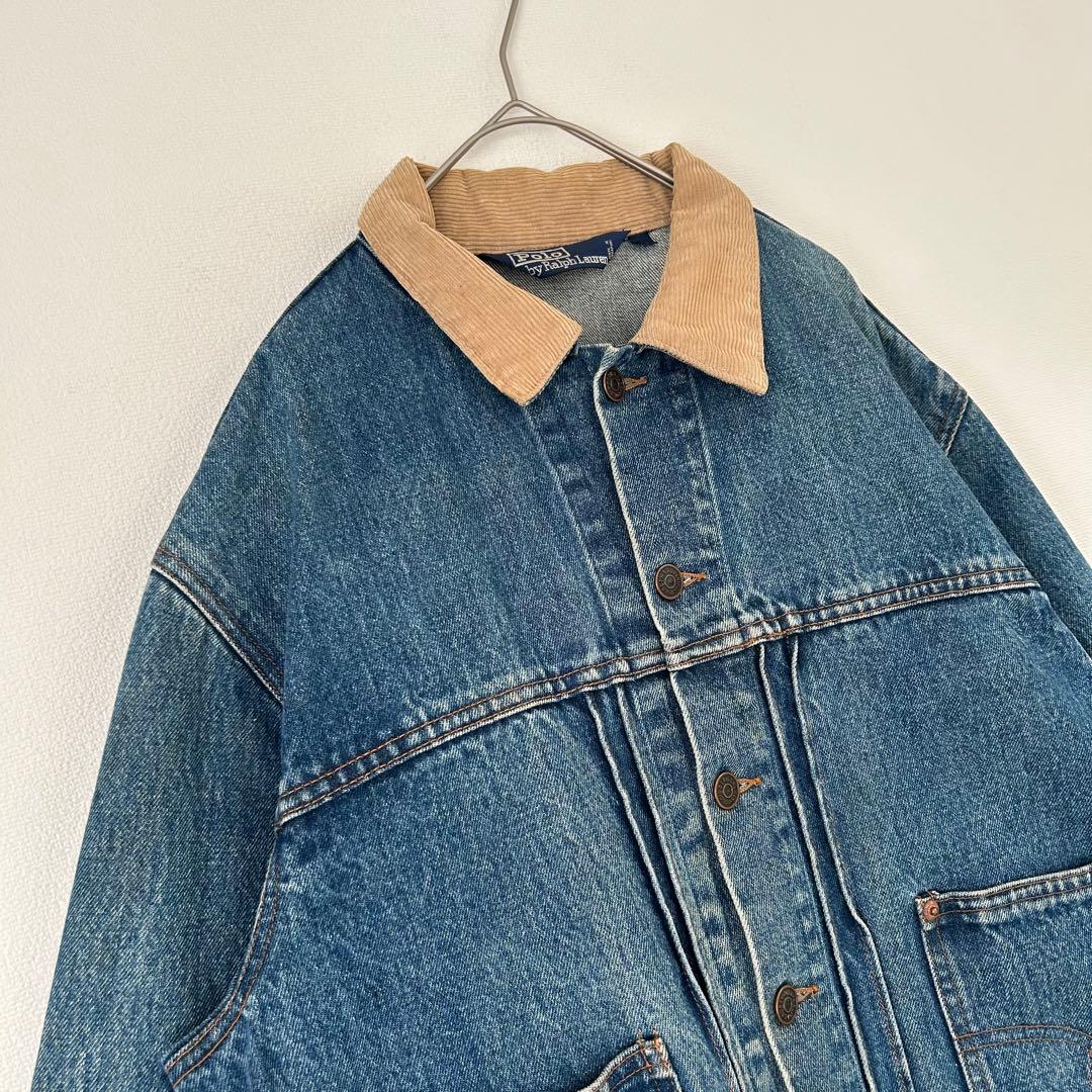【スペシャル】ラルフローレン　デニムジャケット　セカンド　90s 三角タグ　L