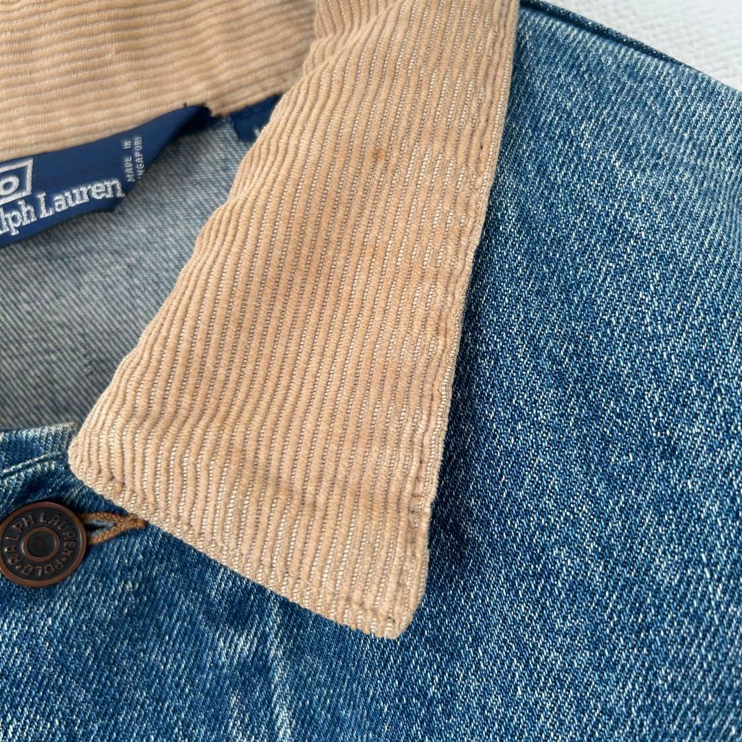 【スペシャル】ラルフローレン　デニムジャケット　セカンド　90s 三角タグ　L