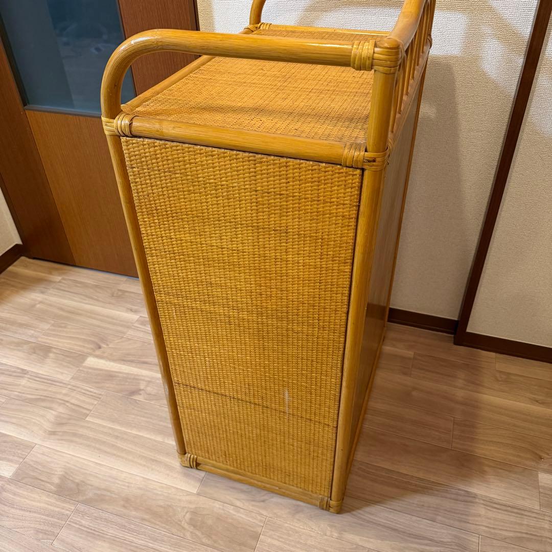 籐　ラタン　チェスト 5段 引き出し6杯 幅60cm 収納家具　ニトリ