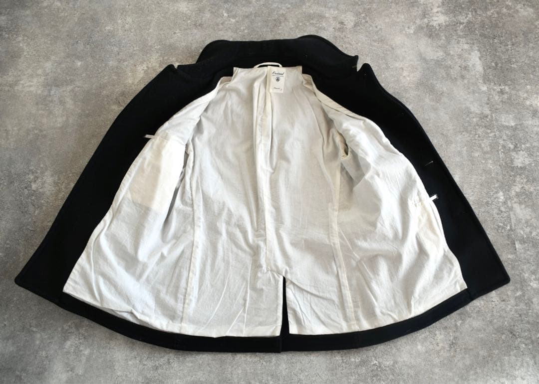 Orcival 3 フードコート　P ダッフルコート　ネイビー　メルトン