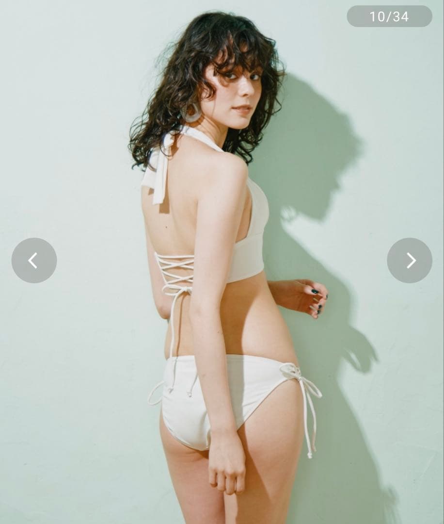 ホワイト セパレート水着 7M